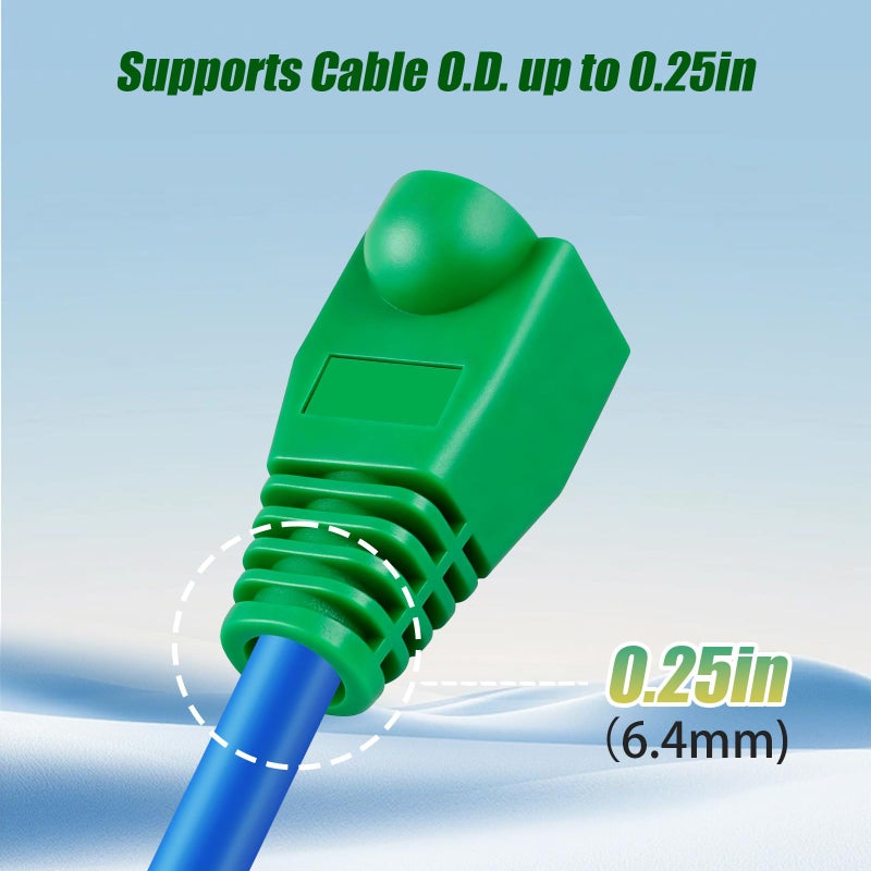 YIOVVOM RJ45 Strain Relief Boots (Green) - Image 3